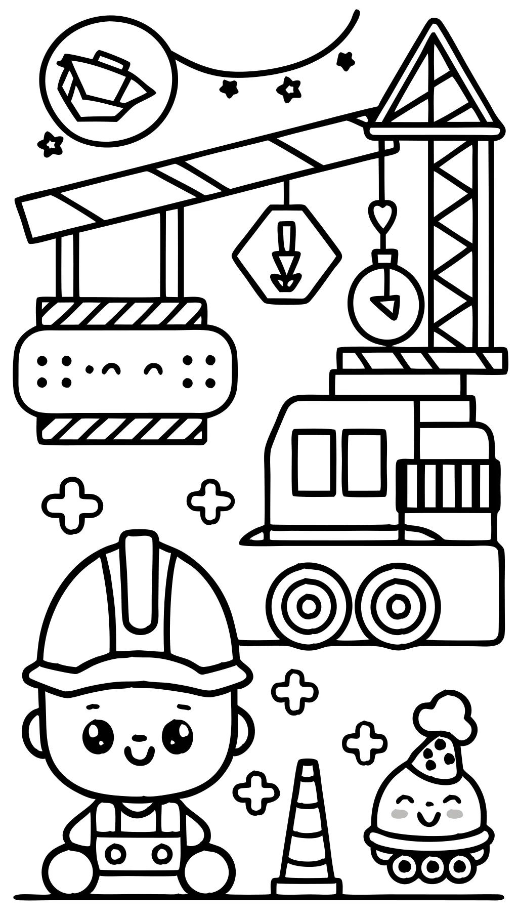 coloriages de construction gratuitement